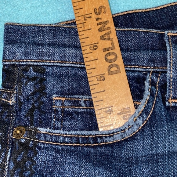 CURRENT/ELLIOT The rolled skinny loved tux black lace blue denim NEW size 27 - Picture 14 of 15